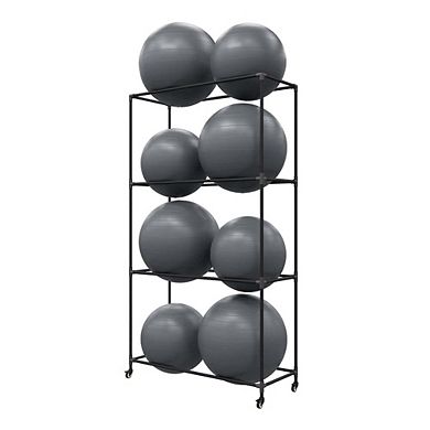 Power Systems Versa Ball Pro 75cm Stability Ball for Exercise, Balance & Core Training - Gray