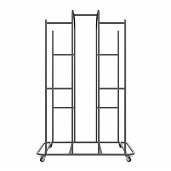 Power Systems Stability Ball Rack Holds 14 Balance Trainers, Locking Casters