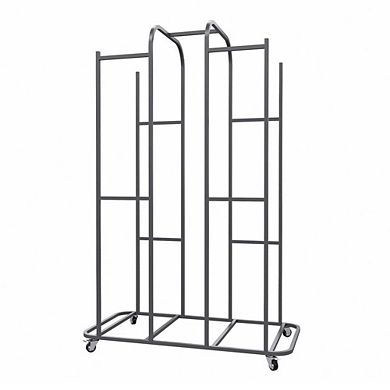 Power Systems Stability Ball Rack Holds 14 Balance Trainers, Locking Casters