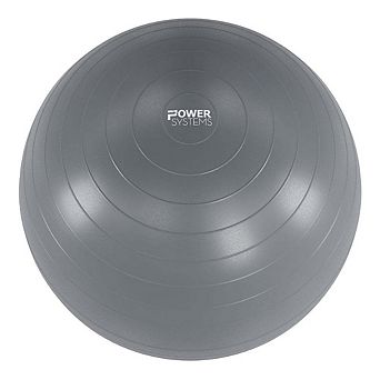Power Systems Versa Ball Pro 45cm Stability Ball for Exercise, Balance & Core Training - Gray