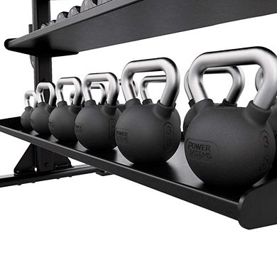 Power Systems Elite Rubber Kettlebell (25 lb), Premium Rubber Coated Kettlebell for Strength