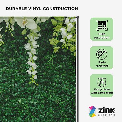 Zink Leaves Photo Backdrop - Wrinkle-Free Photo Studio Backdrop for Parties, Birthdays, and More