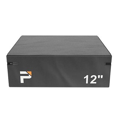 Power Systems Stackable Plyo Box 24" - Vinyl Covered Plyometric Jump Box with Hook & Loop Straps