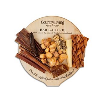 Country Living Bark-Uterie Board Charcuterie-Inspired Natural Dog Treats Variety
