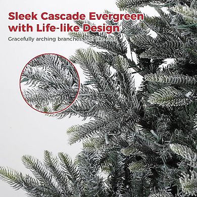 Lighted Aspen Fir Christmas Tree