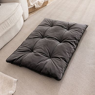 Allisandro Deluxe Washable Dog Bed Calming Fluffy Bed for Small, Medium & Large Breeds