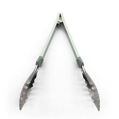 9-inch Spill-Proof Tongs with Gravity Ball Lock for Cleaner Dining