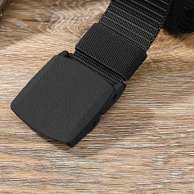 Women's Nylon Webbing Belt with Plastic Buckle