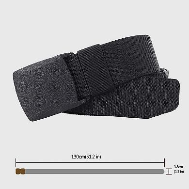 Women's Nylon Webbing Belt with Plastic Buckle