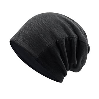 Women's Striped Slouchy Beanie - Soft & Stylish