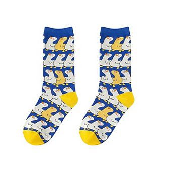 Women's Colorful Cotton Socks with Fun Cartoon Animal Patterns Breathable Soft