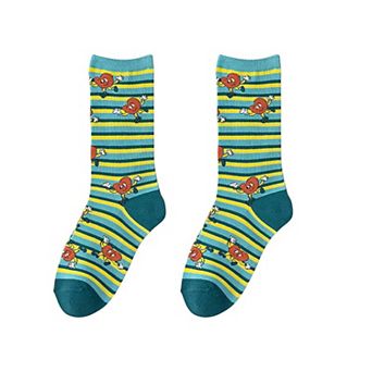 Women's Colorful Cotton Socks with Fun Cartoon Animal Patterns Breathable Soft