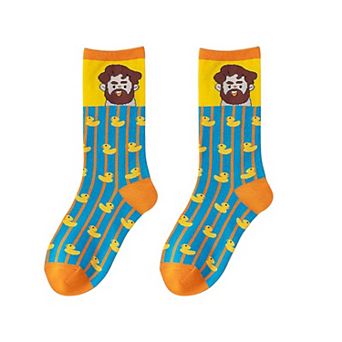 Women's Colorful Cotton Socks with Fun Cartoon Animal Patterns Breathable Soft
