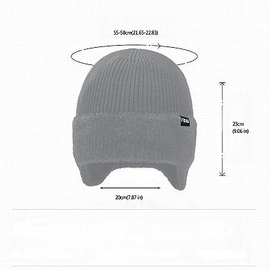 Unisex Knit Beanie with Ear Flaps