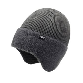 Unisex Knit Beanie with Ear Flaps