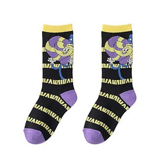 Women's Trendy Cotton Socks 2-Pack Colorful Patterned Casual Design Breathable Soft