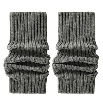 Women's Ribbed Knit Leg Warmers with Soft Stretch Fabric and Cozy Slouch Design 15.7 inches