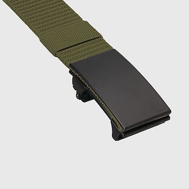 Women's Nylon Belt with Black Metal Buckle