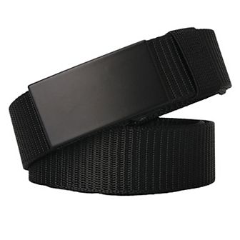 Women's Nylon Belt with Black Metal Buckle