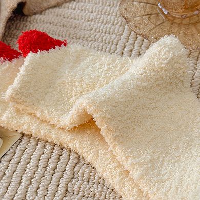 Women's 3 Pairs Coral Fleece Home Sleep Socks Warm Plush Indoor Cozy Socks