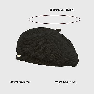 Women's Knit Beret - Stylish & Comfortable