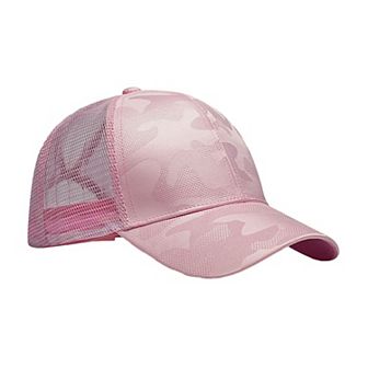Women's Camo Trucker Hat with Mesh Back