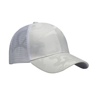 Women's Camo Trucker Hat with Mesh Back