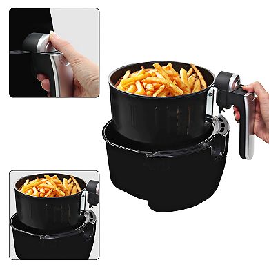 Total Chef 3.8-qt Digital Electric Air Fryer With Nonstick Pan & Stainless Steel Basket