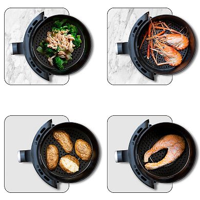 Total Chef 3.8-qt Digital Electric Air Fryer With Nonstick Pan & Stainless Steel Basket