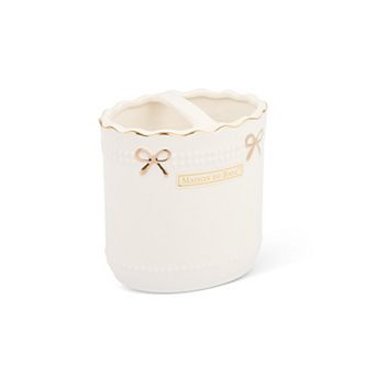 MAISON DE BASE Gold Tone Bow Toothbrush Holder