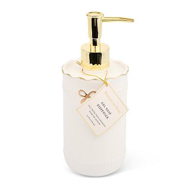 MAISON DE BASE Gold Tone Bow Soap Dispenser
