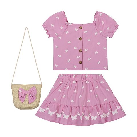 & Baby & Toddler Girl Little Lass 2 pc Top & Skort Set