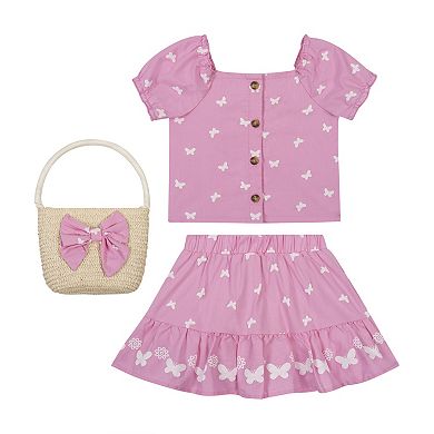 Baby & Toddler Girl Little Lass 2-Piece Top & Skort Set