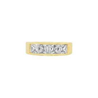 PRIMROSE 14k Gold Plated Cubic Zirconia Pinky Ring
