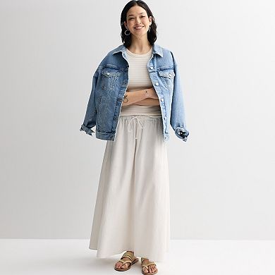 Sonoma Goods For Life Linen Maxi Skirt