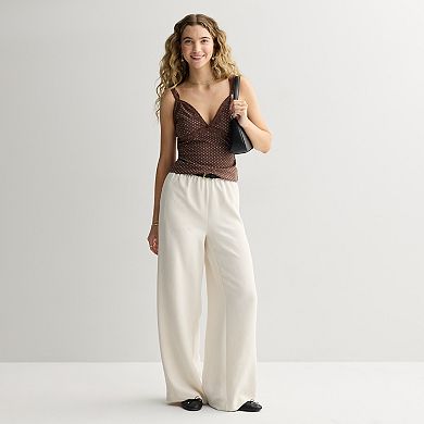 Juniors' madden girl Lace Trim Cami