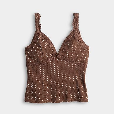 Juniors' madden girl Lace Trim Cami