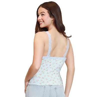 Juniors' madden girl Lace Trim Cami