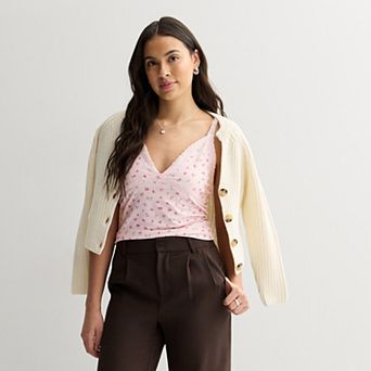 Juniors' madden girl Lace Trim Cami