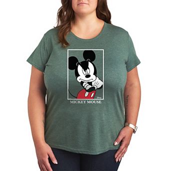 Plus Size Disney's Mickey Mouse Mad Pose Graphic Tee