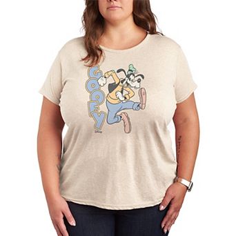Plus Size Disney's Goofy Distressed Graphic Tee
