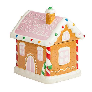 10 Strawberry Street Gingerbread Cottage Canister