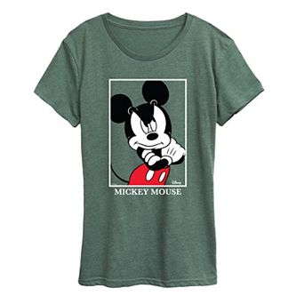 Women's Disney's Mickey Mouse Mad Pose Graphic Tee