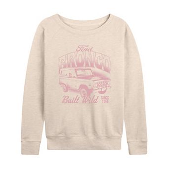 Women's Ford Bronco Built Wild Distressed French Terry Long Sleeve Tee