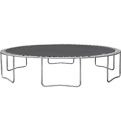 LOVMOR 14FT Powdercoated Advanced Trampoline with Basketball Hoop