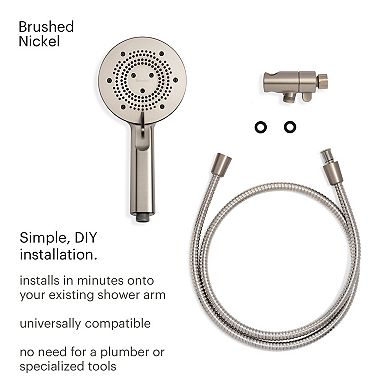 Brondell Nebia Yuba Handheld Brushed Nickel Showerhead