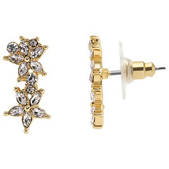 LC Lauren Conrad Gold Tone Cluster Star Stud Earrings
