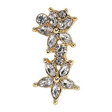 LC Lauren Conrad Gold Tone Cluster Star Stud Earrings