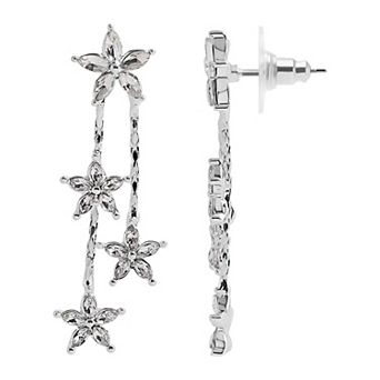 LC Lauren Conrad Star Chain Nickel Free Drop Earrings