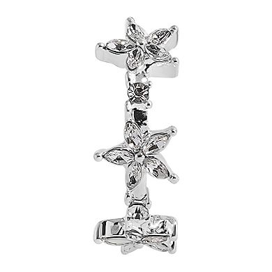 LC Lauren Conrad Clear Star J-Hoop Earrings